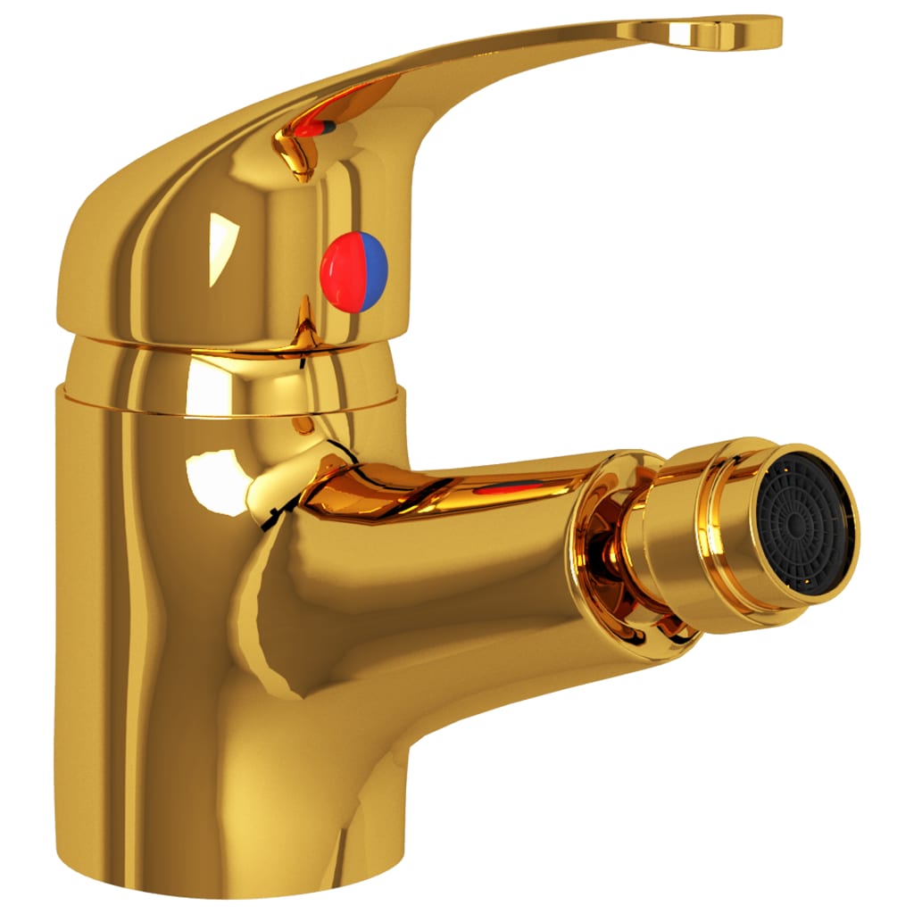 Mitigeur de bidet de salle de bain Doré 13x12 cm