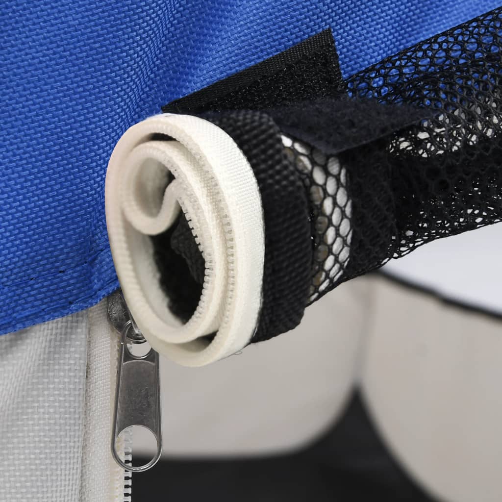 Parc pliable pour chien avec sac de transport Bleu 110x110x58cm