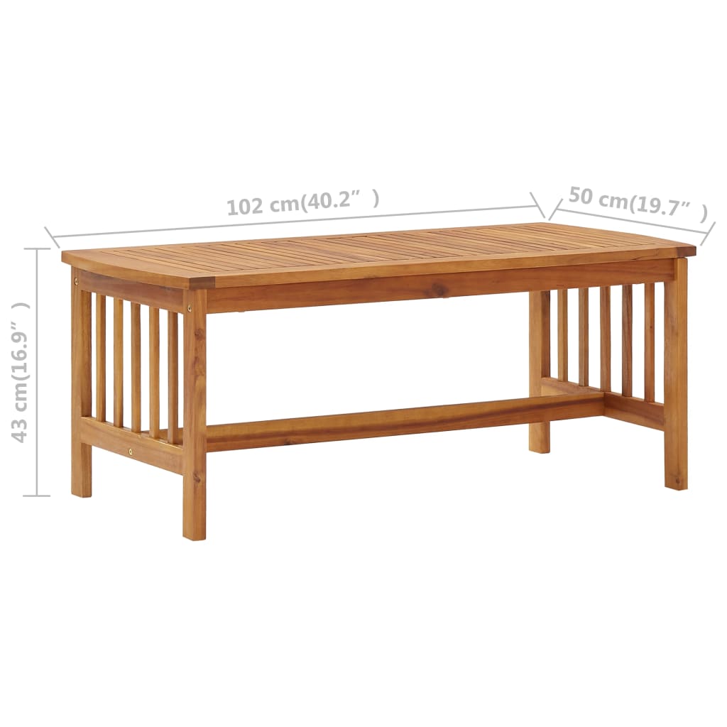 Salon de jardin 5 pcs Bois d'acacia massif