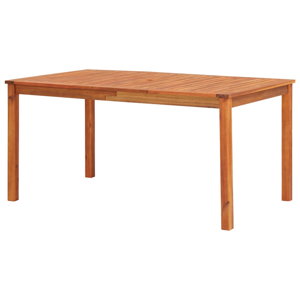 Mobilier à dîner de jardin 7 pcs avec coussins Acacia solide