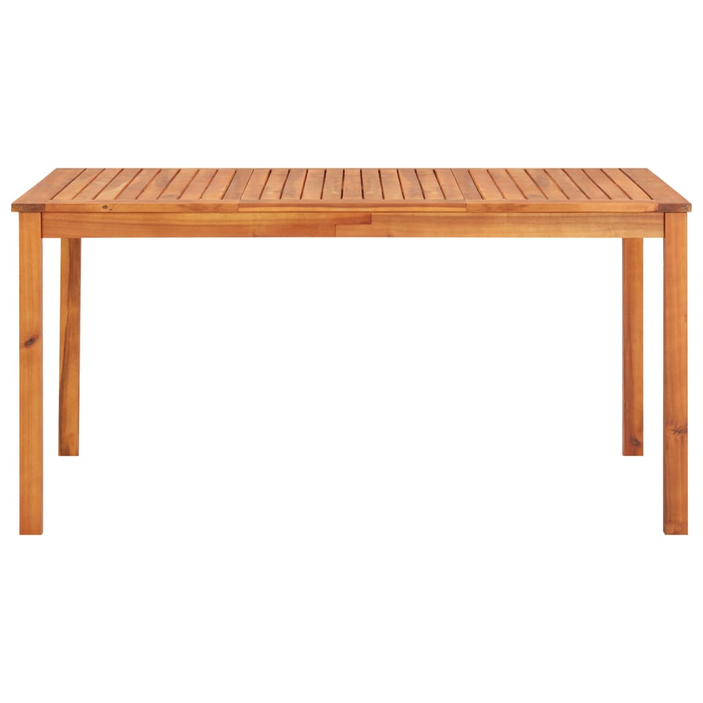 Mobilier à dîner de jardin 7 pcs avec coussins Acacia solide