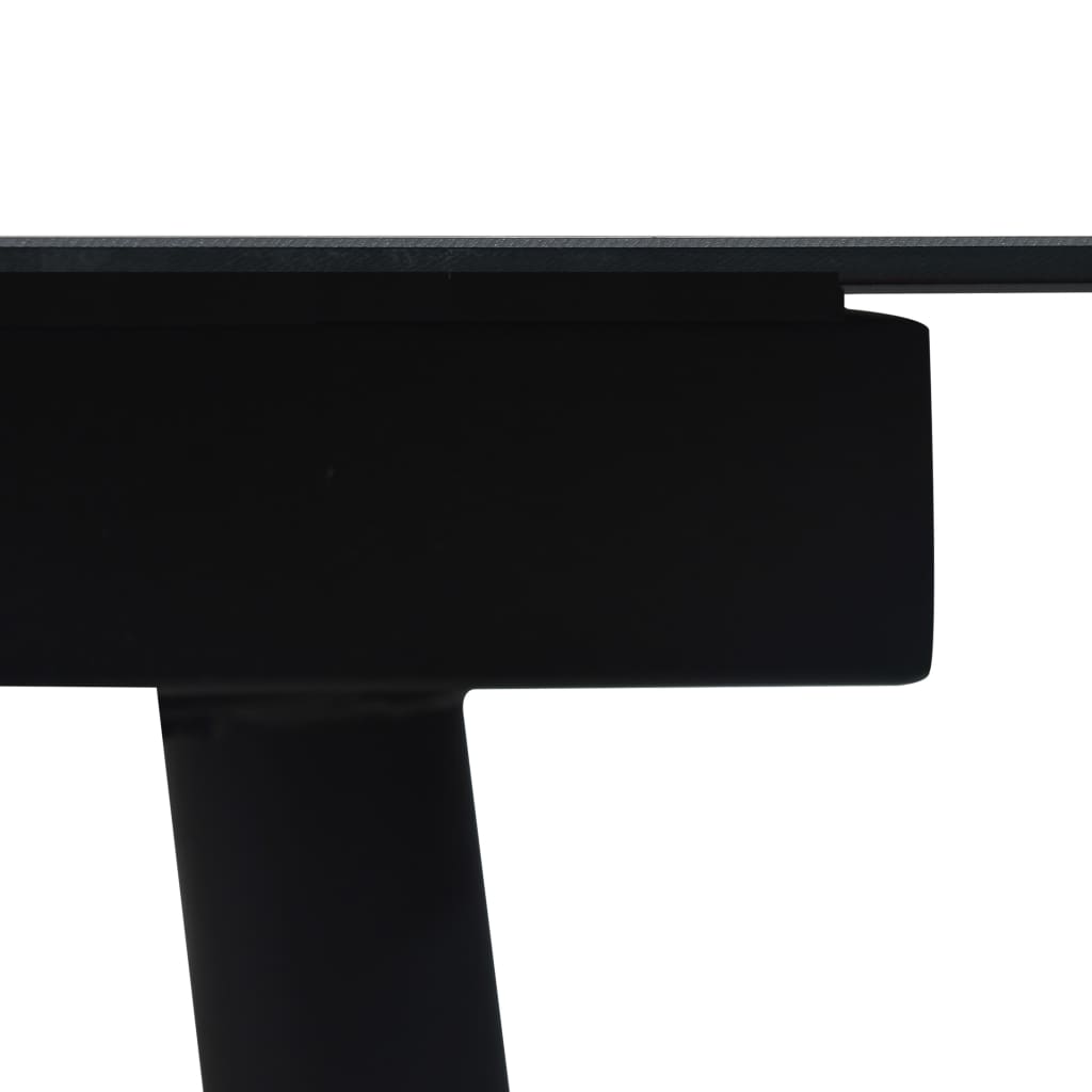Mobilier à dîner d'extérieur 7 pcs Corde en coton et acier Noir