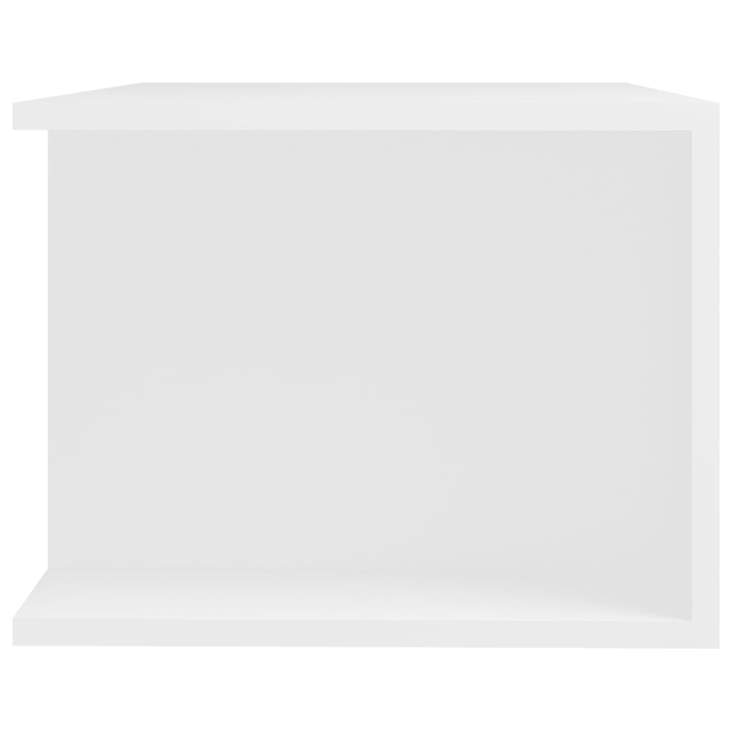 Meuble TV avec lumières LED Blanc 90x39x30 cm