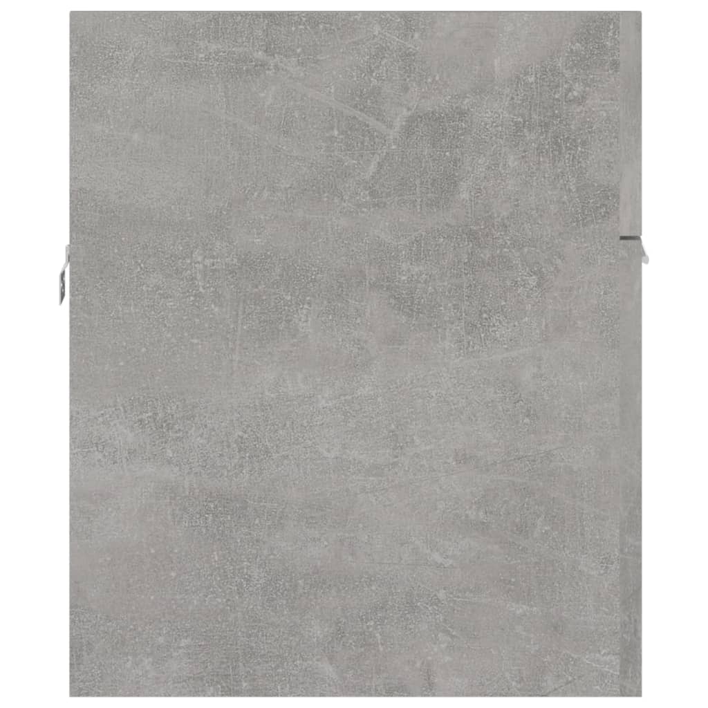Armoire d'évier Gris béton 90x38,5x46 cm Aggloméré