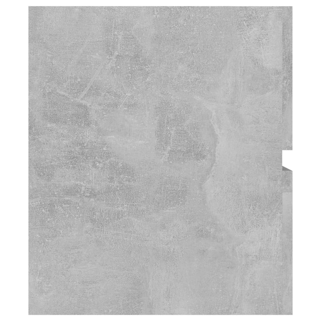 Armoire d'évier Gris béton 100x38,5x45 cm Aggloméré