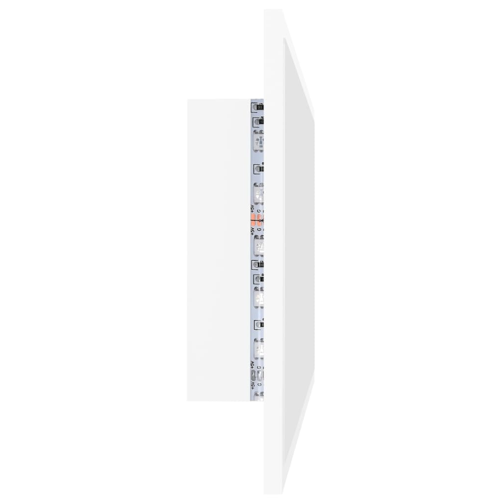 Miroir à LED de salle de bain Blanc 80x8,5x37 cm Aggloméré