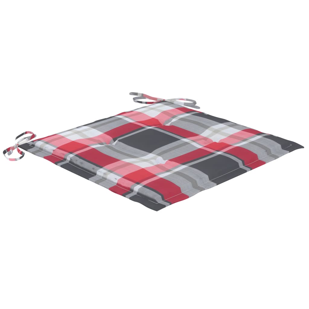 Chaises de jardin avec coussins 4 pcs Gris Bois d'acacia massif