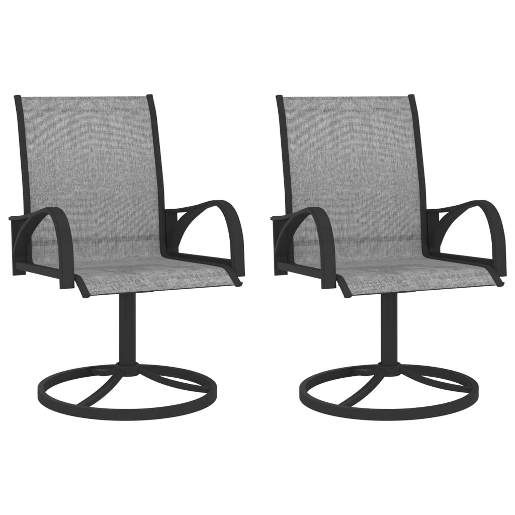 Ensemble de salle à manger de jardin 3 pcs Textilène et acier