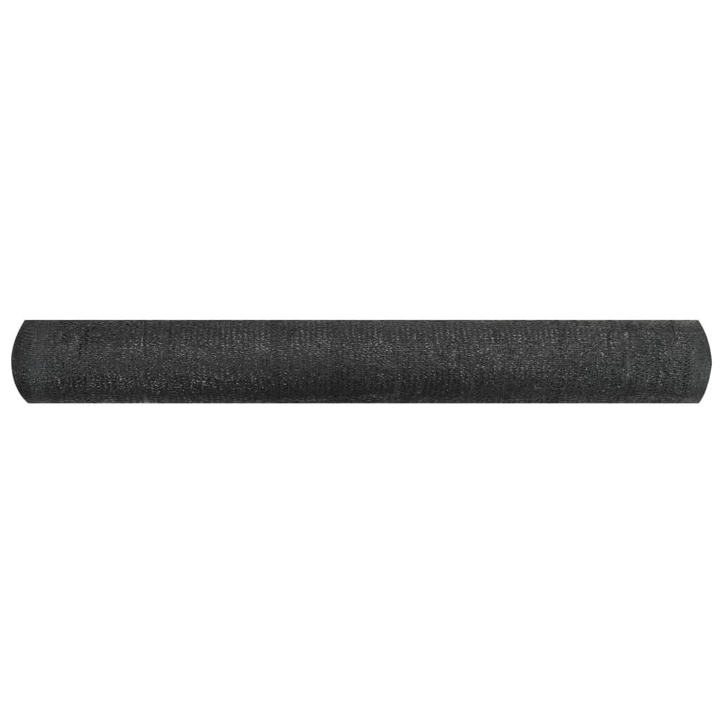 Filet brise-vue Noir 3,6x10 m PEHD 150 g/m²