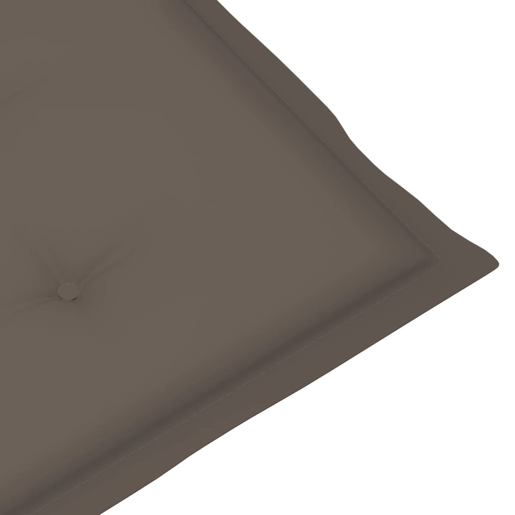 Chaise de terrasse avec repose-pied et coussin Acacia solide