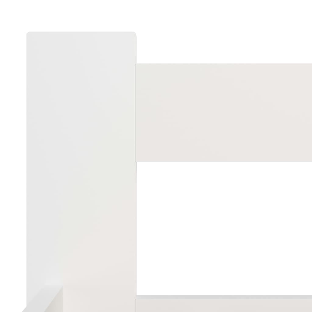Cadre de lit Blanc Bois de pin massif 200x200 cm