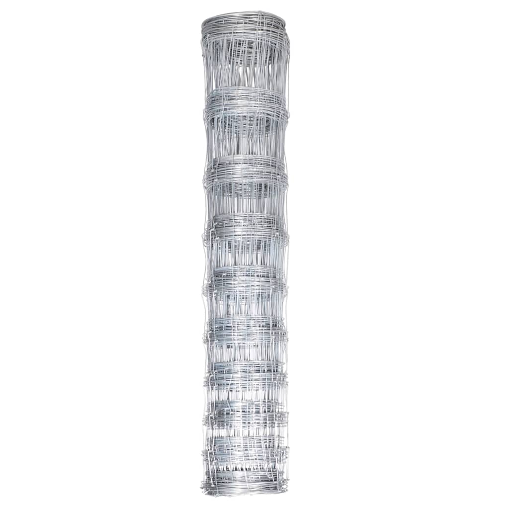 Clôture de jardin Acier galvanisé Argenté 50x1,2 m