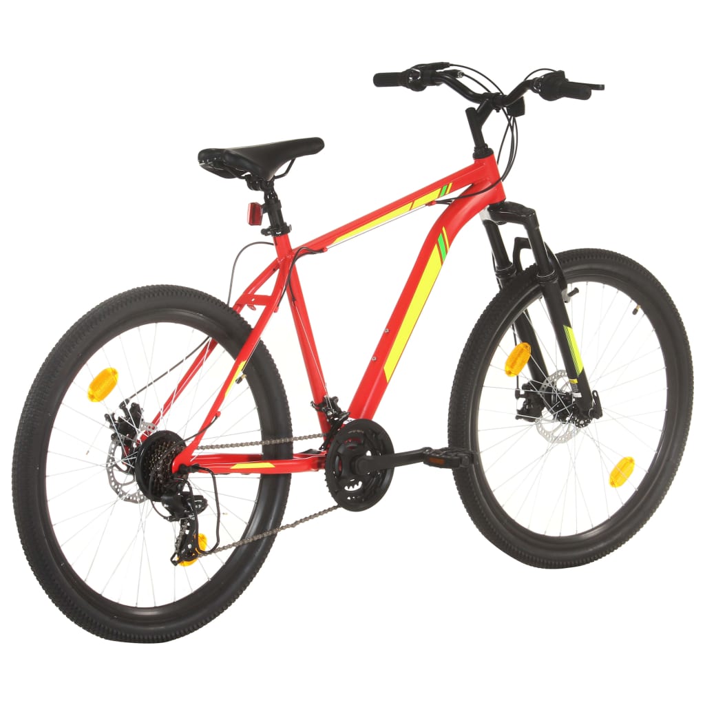 Vélo de montagne 21 vitesses Roues de 27,5 pouces 50 cm Rouge