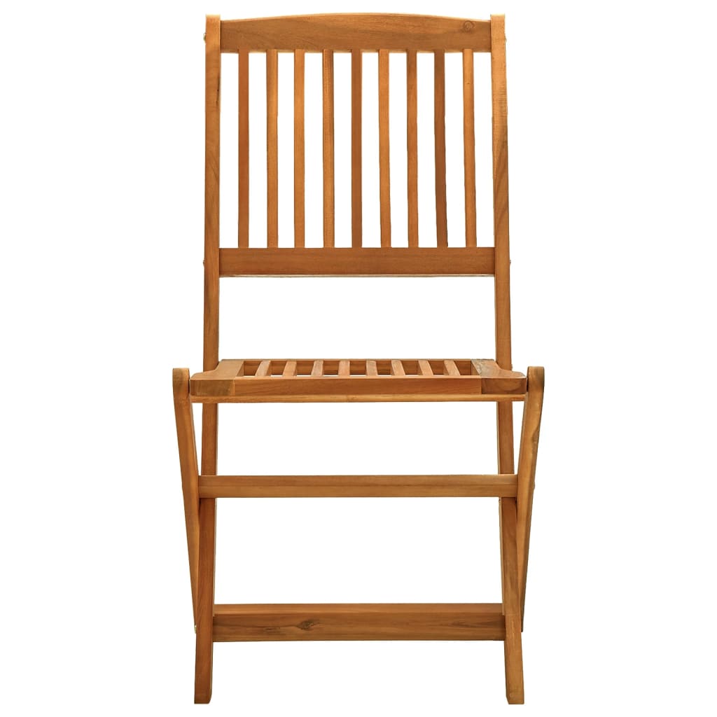 Chaises de jardin pliables 4 pcs Bois d'eucalyptus massif