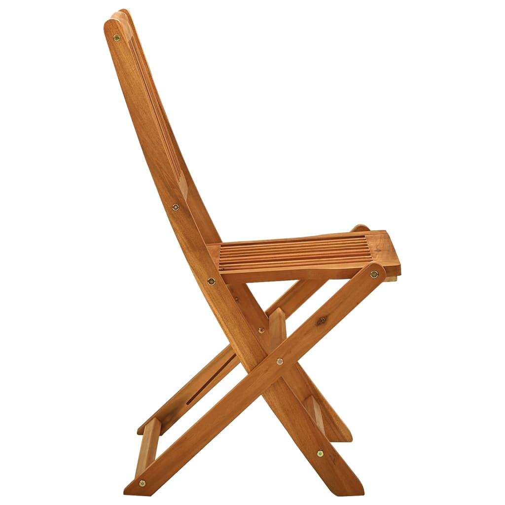 Chaises de jardin pliables 4 pcs Bois d'eucalyptus massif