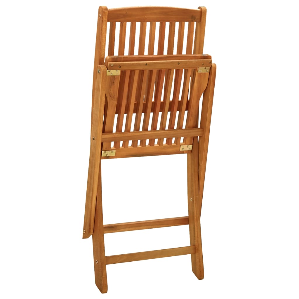 Chaises de jardin pliables 4 pcs Bois d'eucalyptus massif