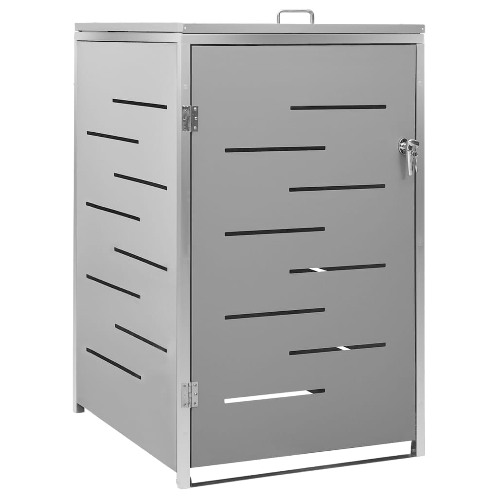 Abri pour poubelle 69x77,5x115 cm Inox