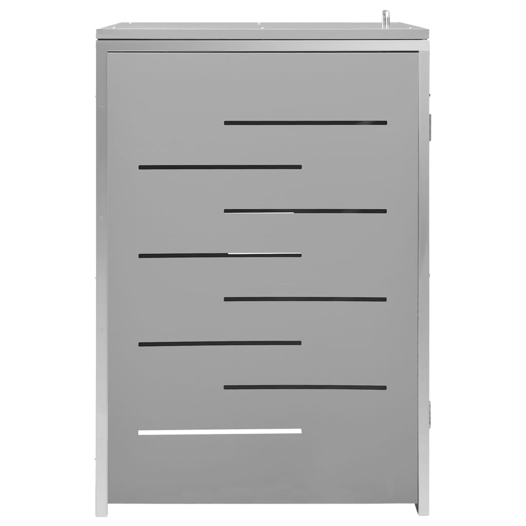 Abri pour poubelle 69x77,5x115 cm Inox