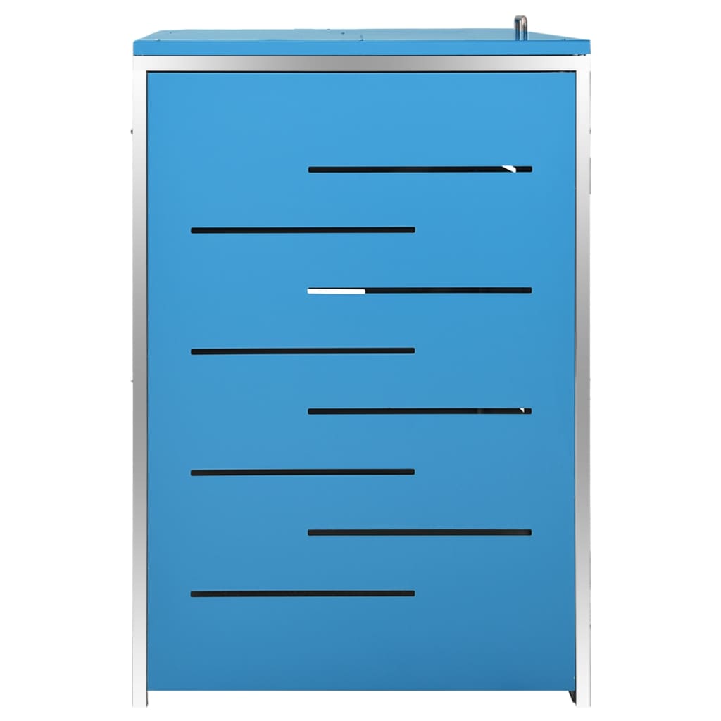Abri pour trois poubelles 207x77,5x115 cm Inox