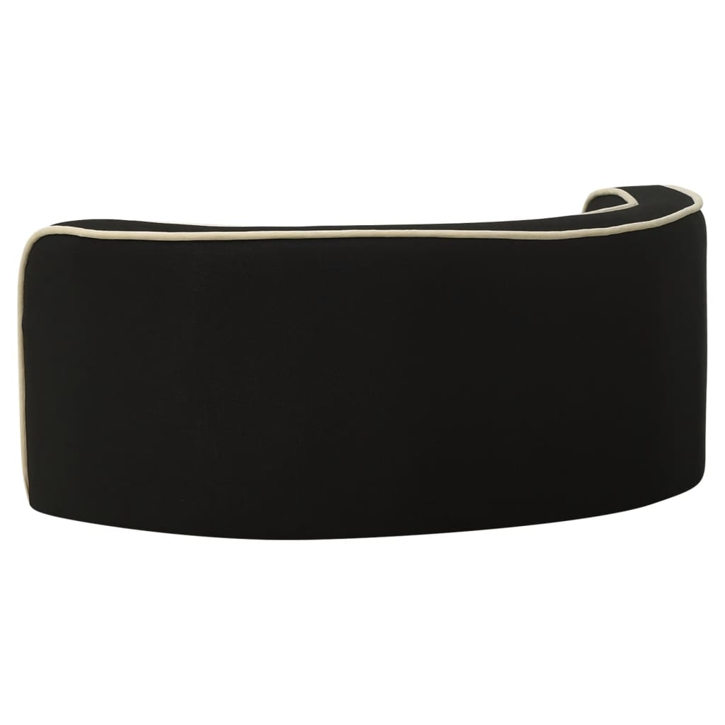 Canapé pliable pour chien Noir 76x71x30 cm Coussin lavable
