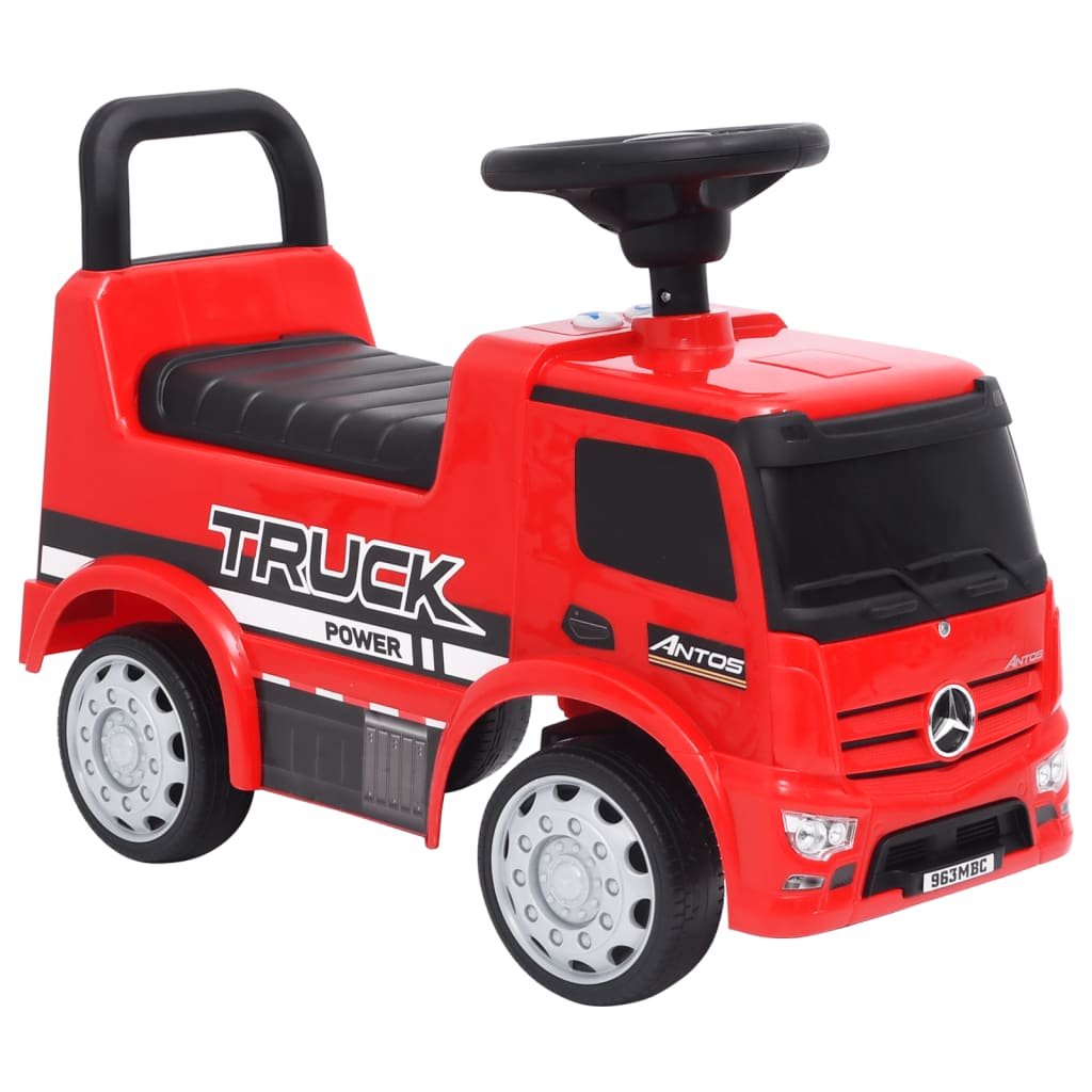 Camion à pédales Mercedes-Benz Rouge
