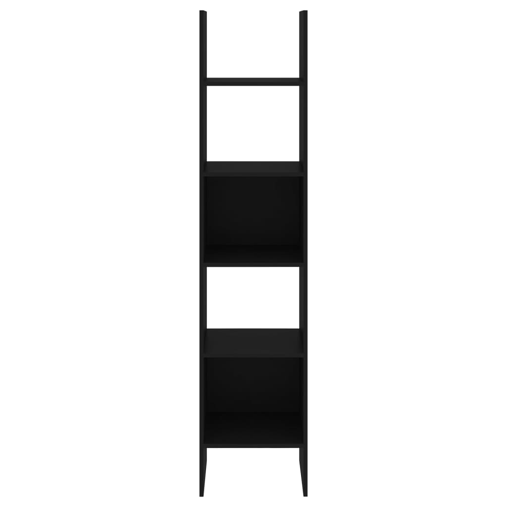Bibliothèque Noir 40x35x180 cm Aggloméré