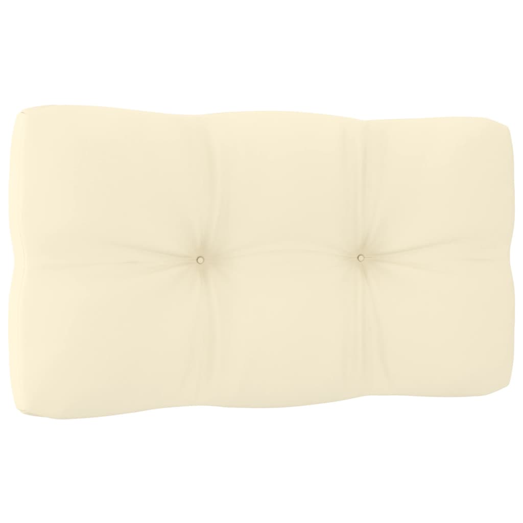 Canapés centraux de jardin avec coussins crème 2 pcs