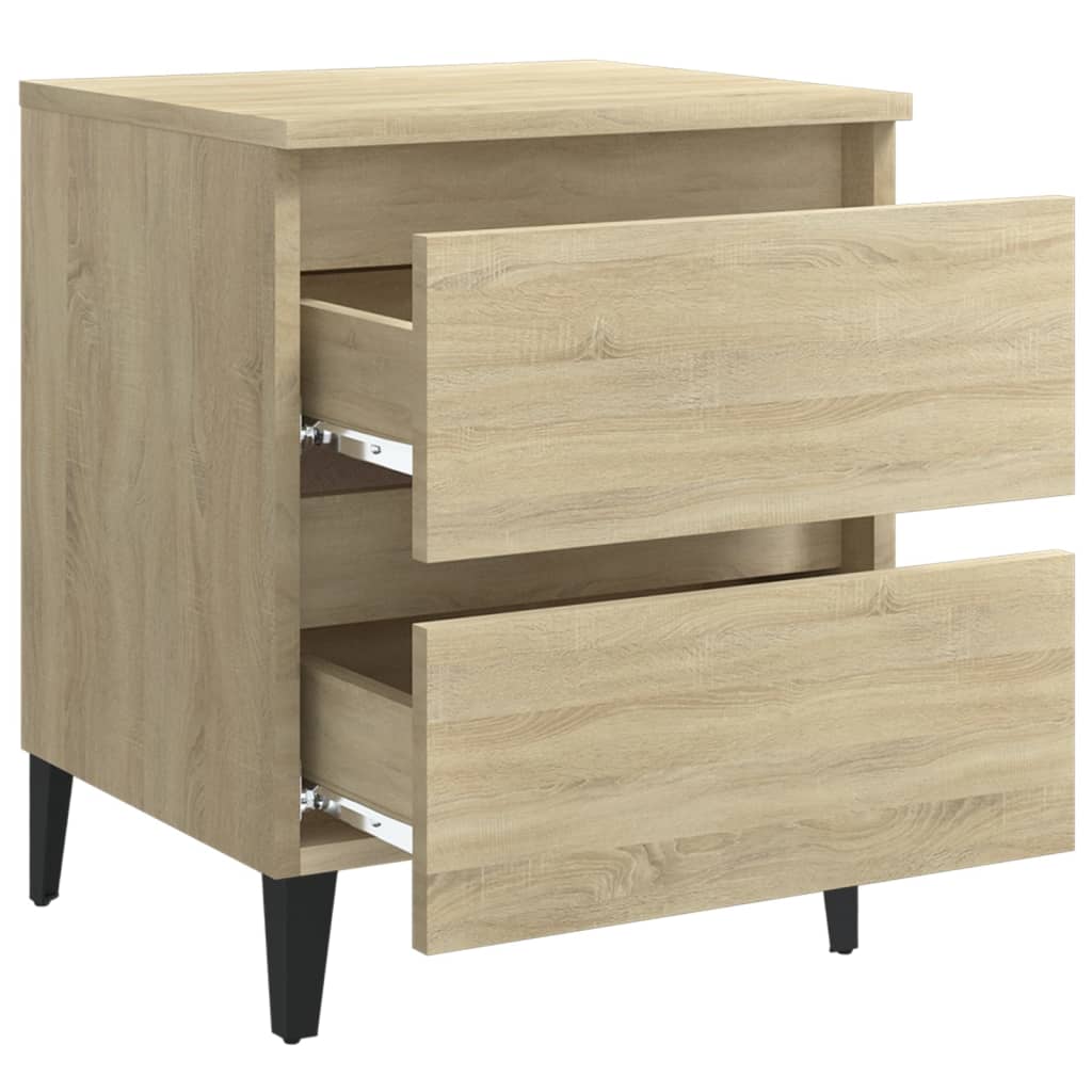 Table de chevet Chêne sonoma 40x35x50 cm Aggloméré