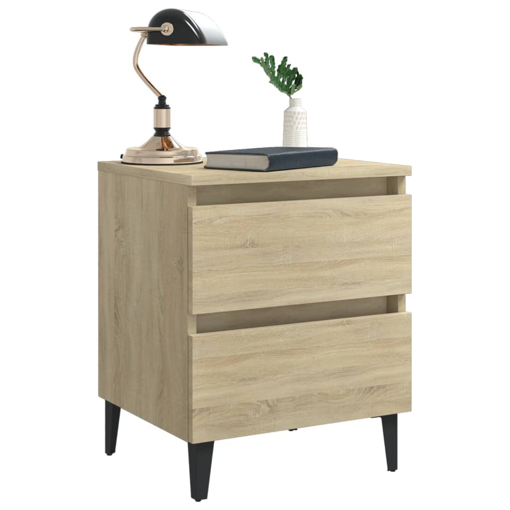 Table de chevet Chêne sonoma 40x35x50 cm Aggloméré