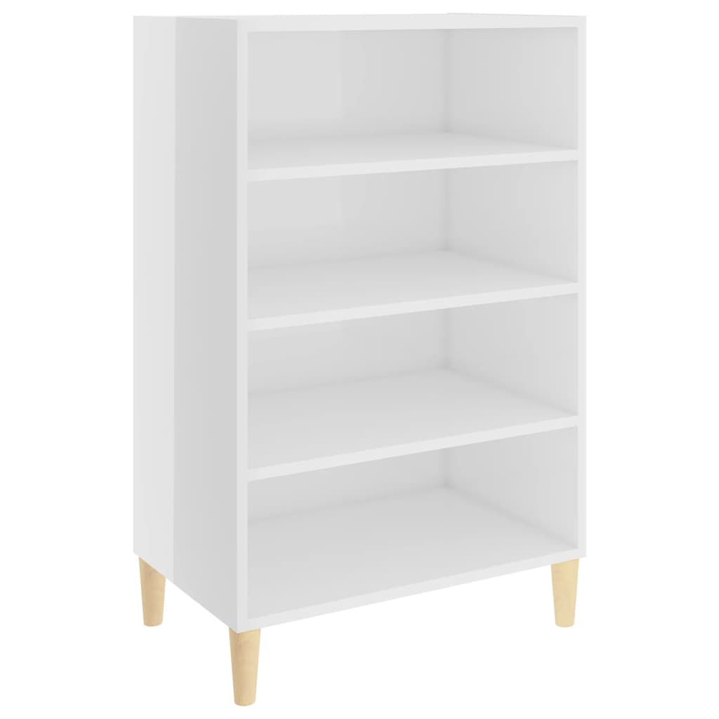 Buffet Blanc brillant 57x35x90 cm Aggloméré