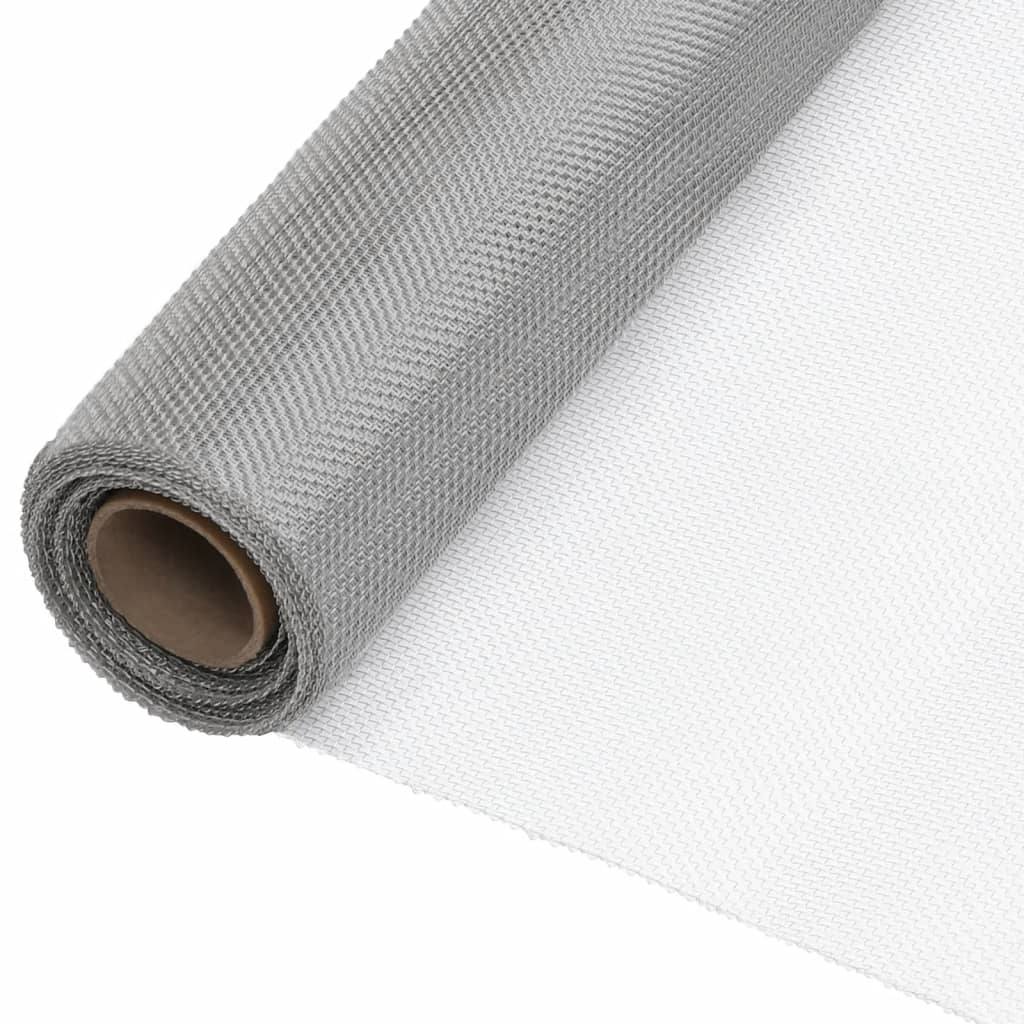 Écran en treillis Acier inoxydable 112x500 cm Argenté