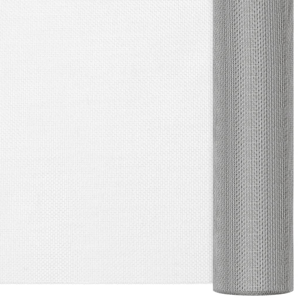 Écran en treillis Acier inoxydable 112x500 cm Argenté