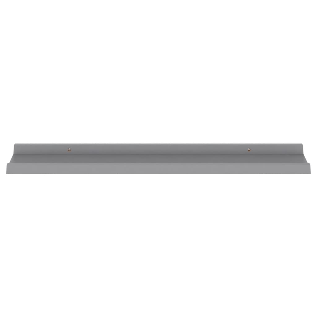 Étagères murales 4 pcs Gris 80x9x3 cm