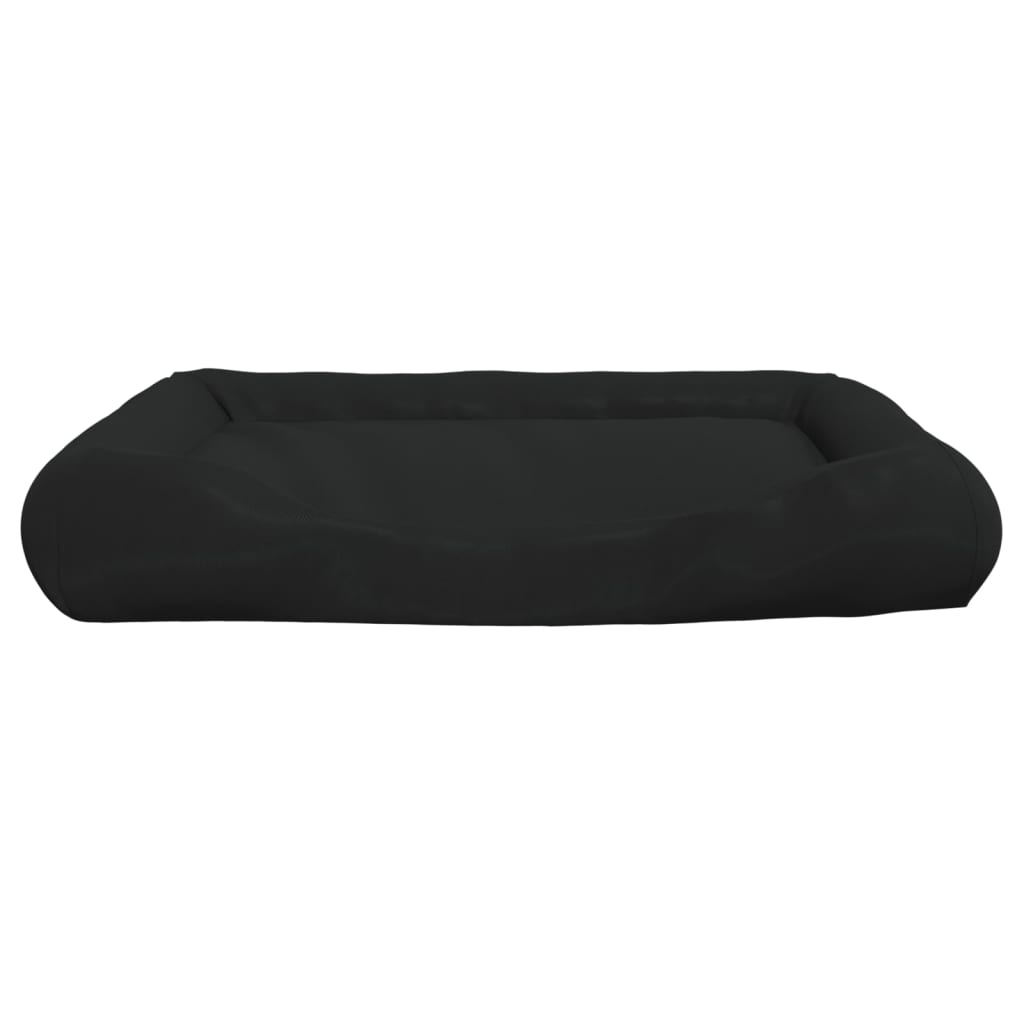 Coussin avec oreillers pour chien Noir 115x100x20 cm Tissu