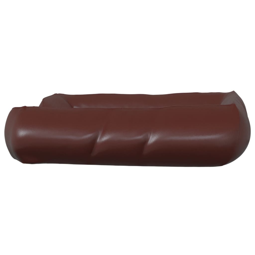 Lit pour chien Marron 80x68x23 cm Similicuir