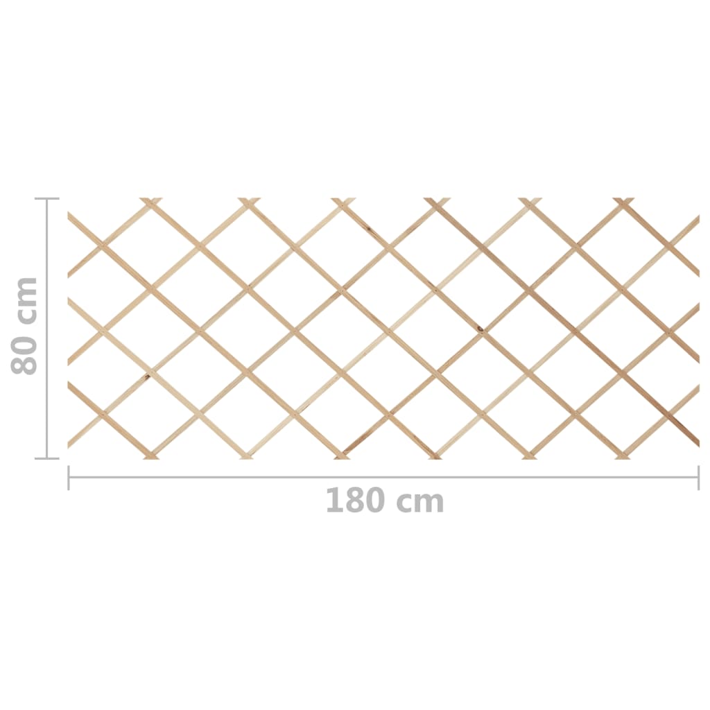 Clôtures en treillis 5 pcs Bois de sapin massif 180x80 cm