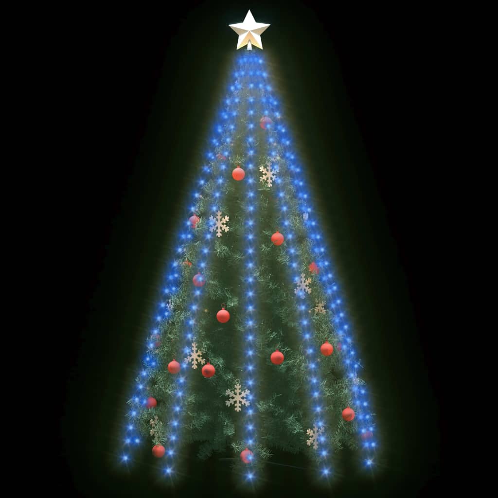 Guirlande lumineuse filet d'arbre de Noël 300 LED Bleu 300 cm