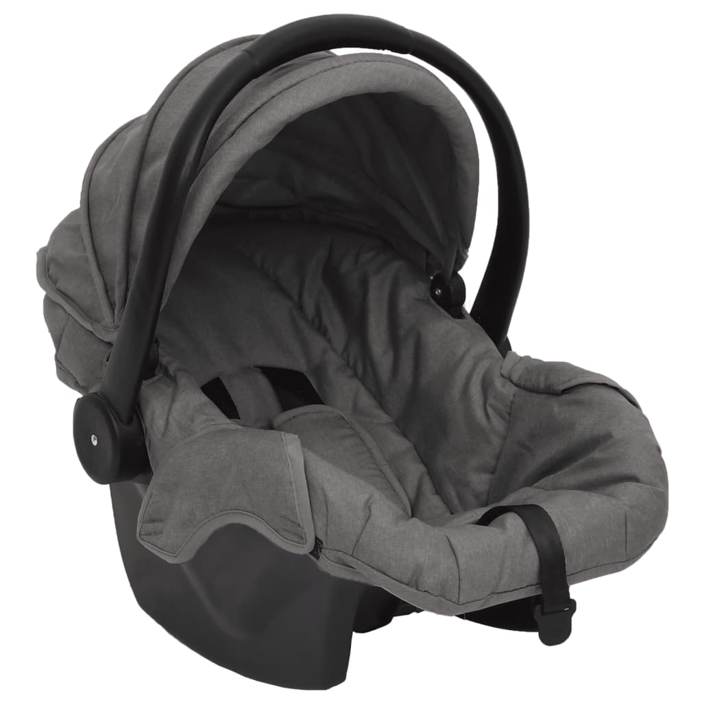 Poussette pour bébé 3-en-1 Gris clair Acier