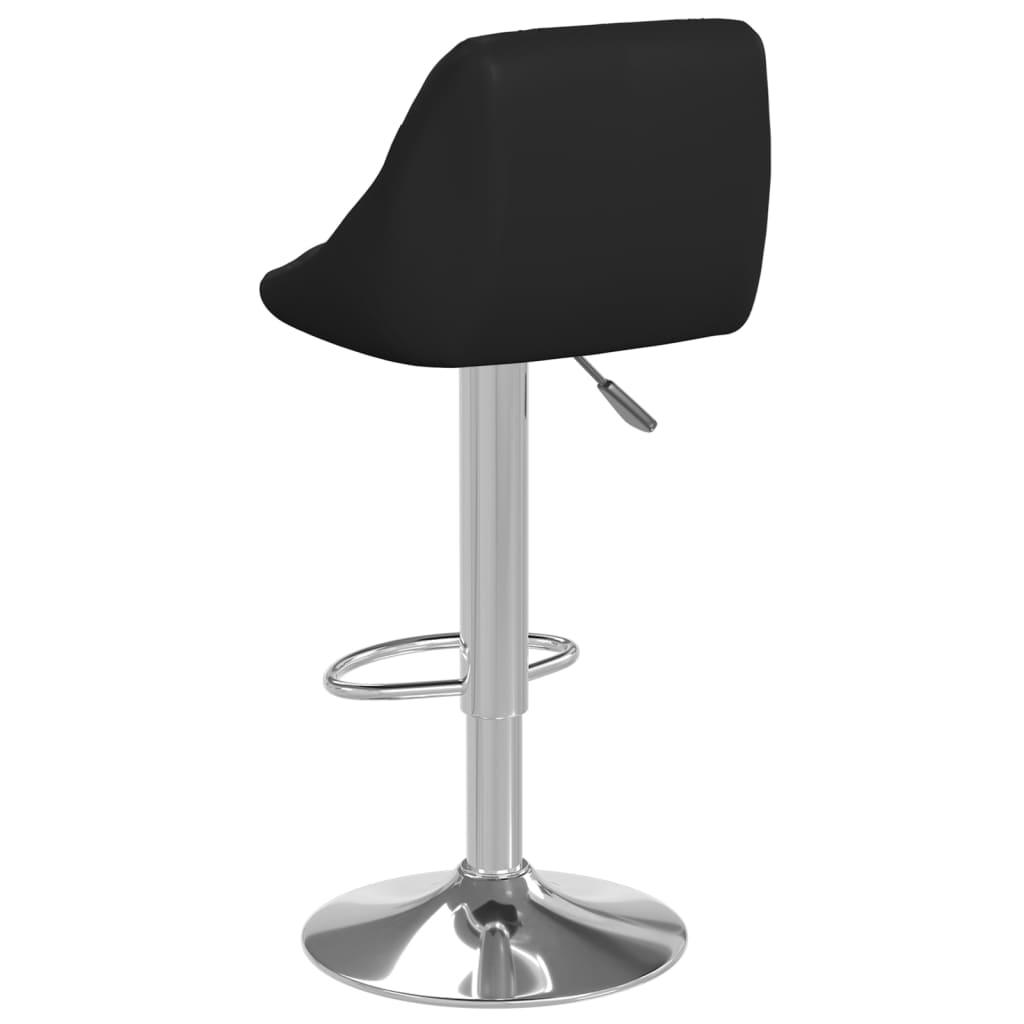 Tabourets de bar 2 pcs Noir Similicuir