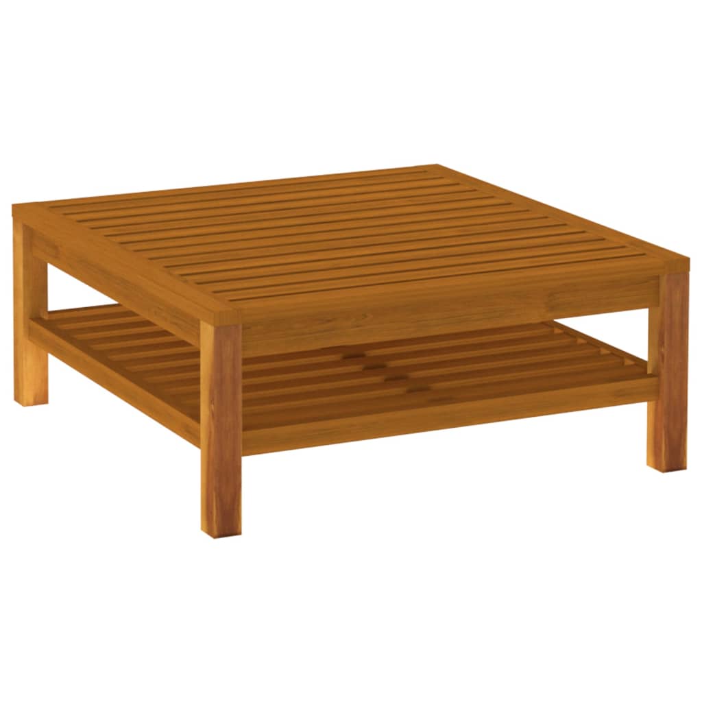 Ensemble de canapés 2 pcs et coussins blanc crème Acacia solide