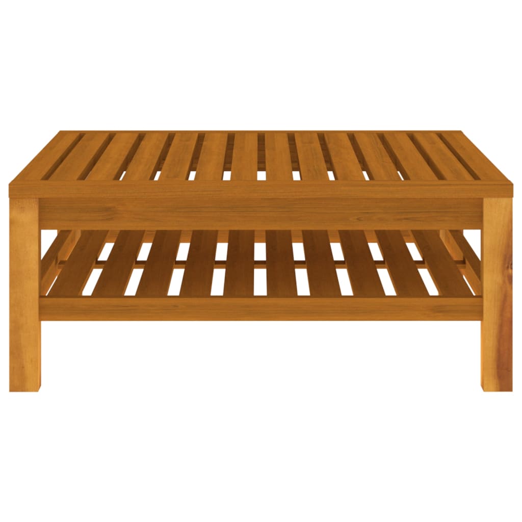 Ensemble de canapés 2 pcs et coussins blanc crème Acacia solide