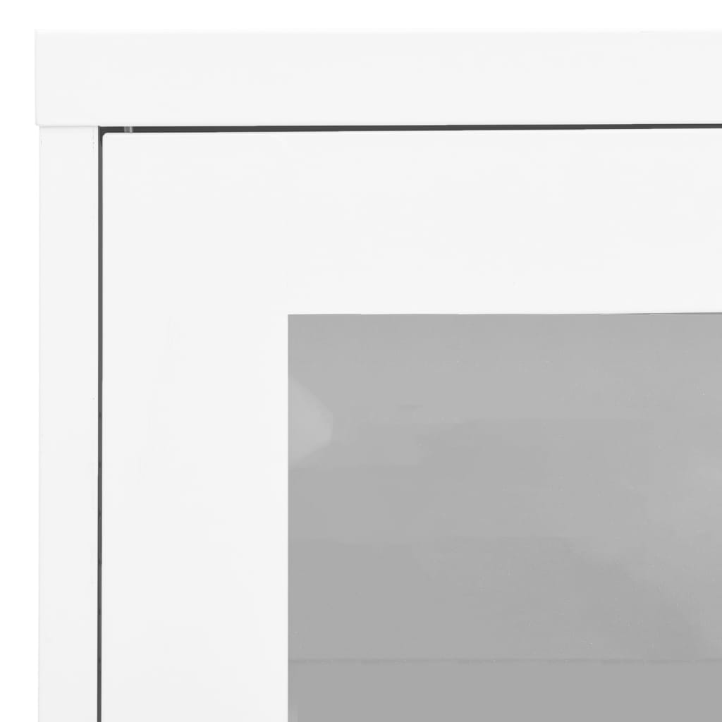 Armoire de bureau Blanc 90x40x70 cm Acier