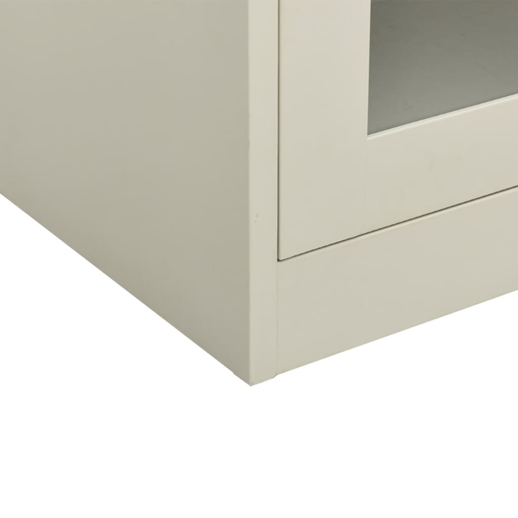 Armoire de bureau Gris clair 90x40x105 cm Acier