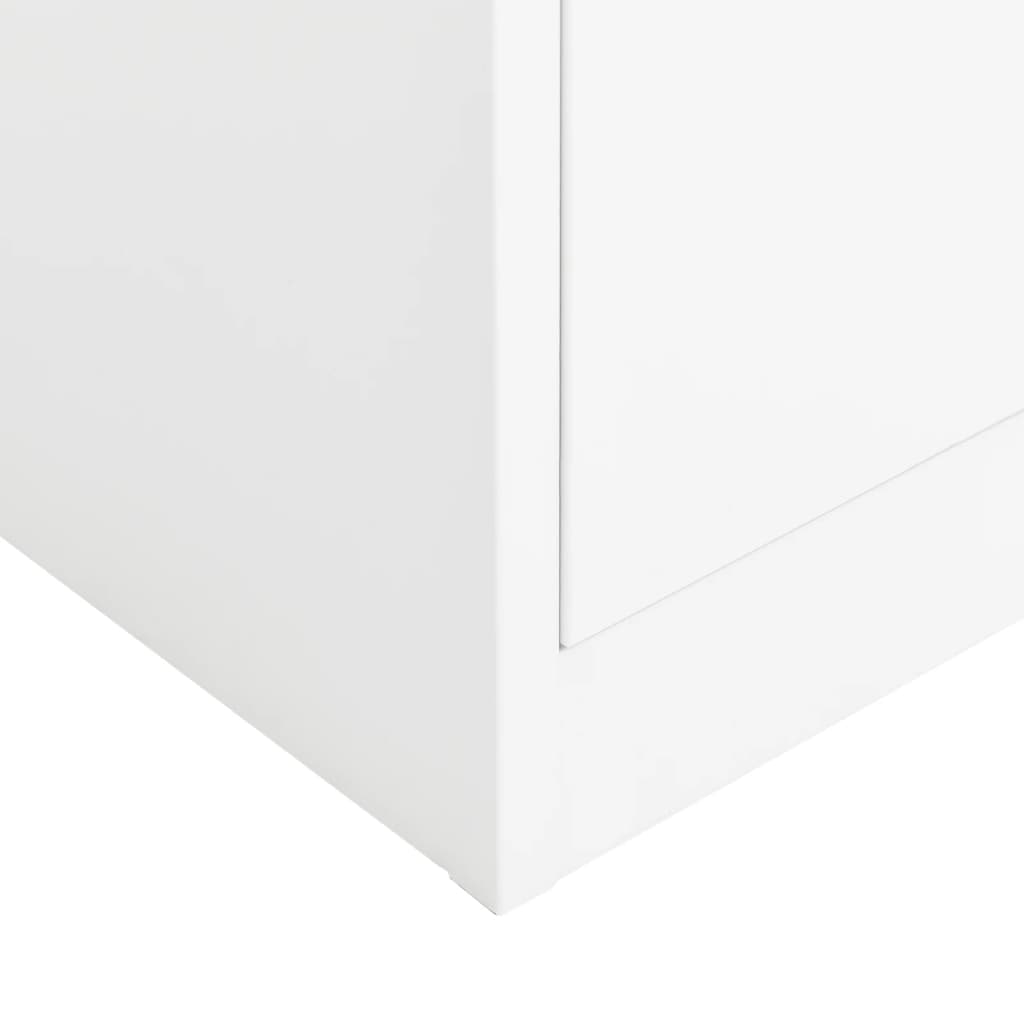 Armoire à casiers Blanc 90x40x180 cm Acier