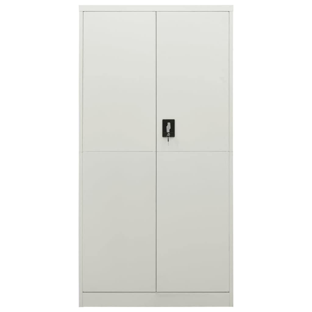 Armoire à casiers Gris clair 90x40x180 cm Acier