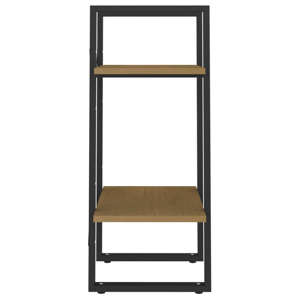 Bibliothèque à 2 niveaux Marron 40x30x70 cm Bois de pin massif