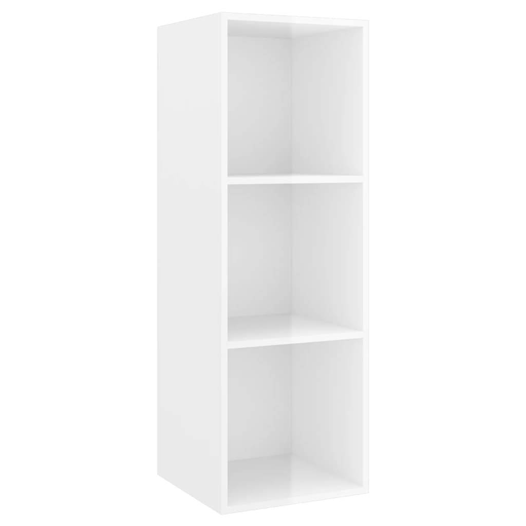 Ensemble de meuble TV 3 pcs Blanc brillant Aggloméré