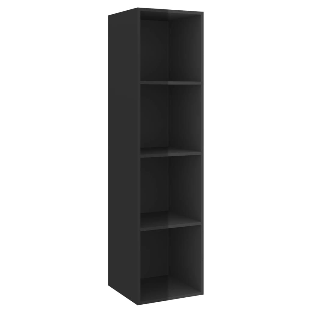 Ensemble de meuble TV 3 pcs Noir brillant Aggloméré
