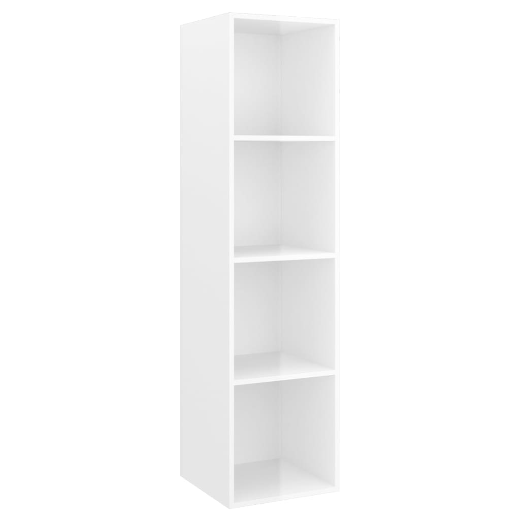 Ensemble de meuble TV 4 pcs Blanc brillant Aggloméré