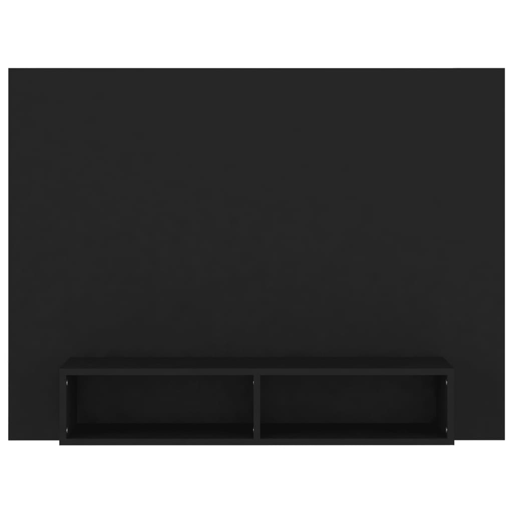 Meuble TV mural Noir 120x23,5x90 cm Aggloméré